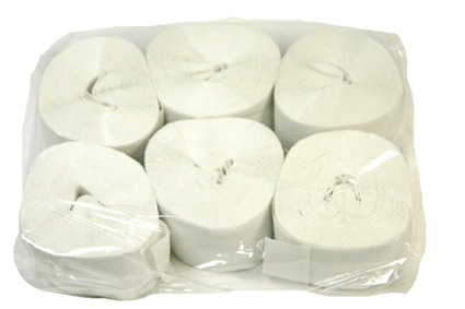Crepe Streamer, 35mmx13m, White, 6pk