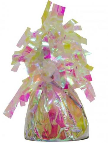 Balloon Weights, Iridescent White pk 6