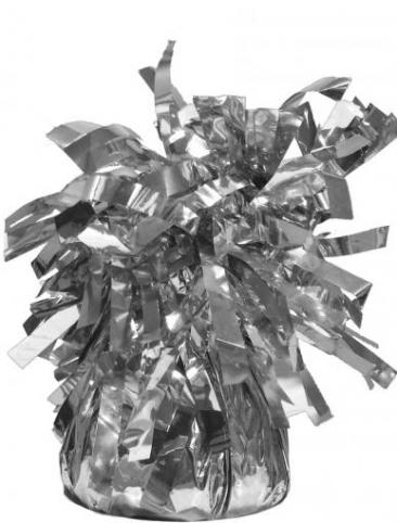 Balloon Weights, Silver pk 6