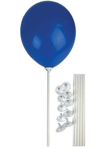 Paper Balloon Sticks & Cup 300mm - 10pk