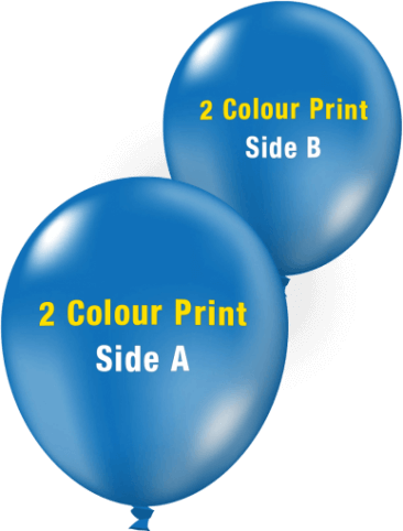 Custom Printed Balloons (30cm Crystal, 2 Colour Print, 2 Sides)