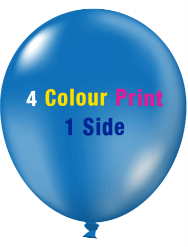 Custom Printed Balloons (30cm Crystal, 4 Colour Print, 1 Side)